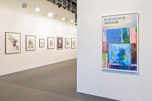 Glenn Brown and Harland Miller, <a href='/art-galleries/paragon-gallery/' target='_blank'>Paragon</a>, Art Basel (13–16 June 2019). Courtesy Ocula. Photo: Charles Roussel.
